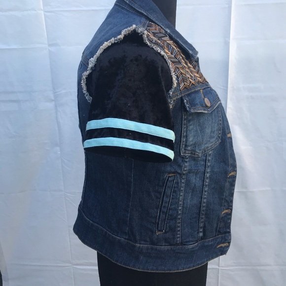 Romeo + Juliet Couture beaded jean vest - Picture 4 of 5